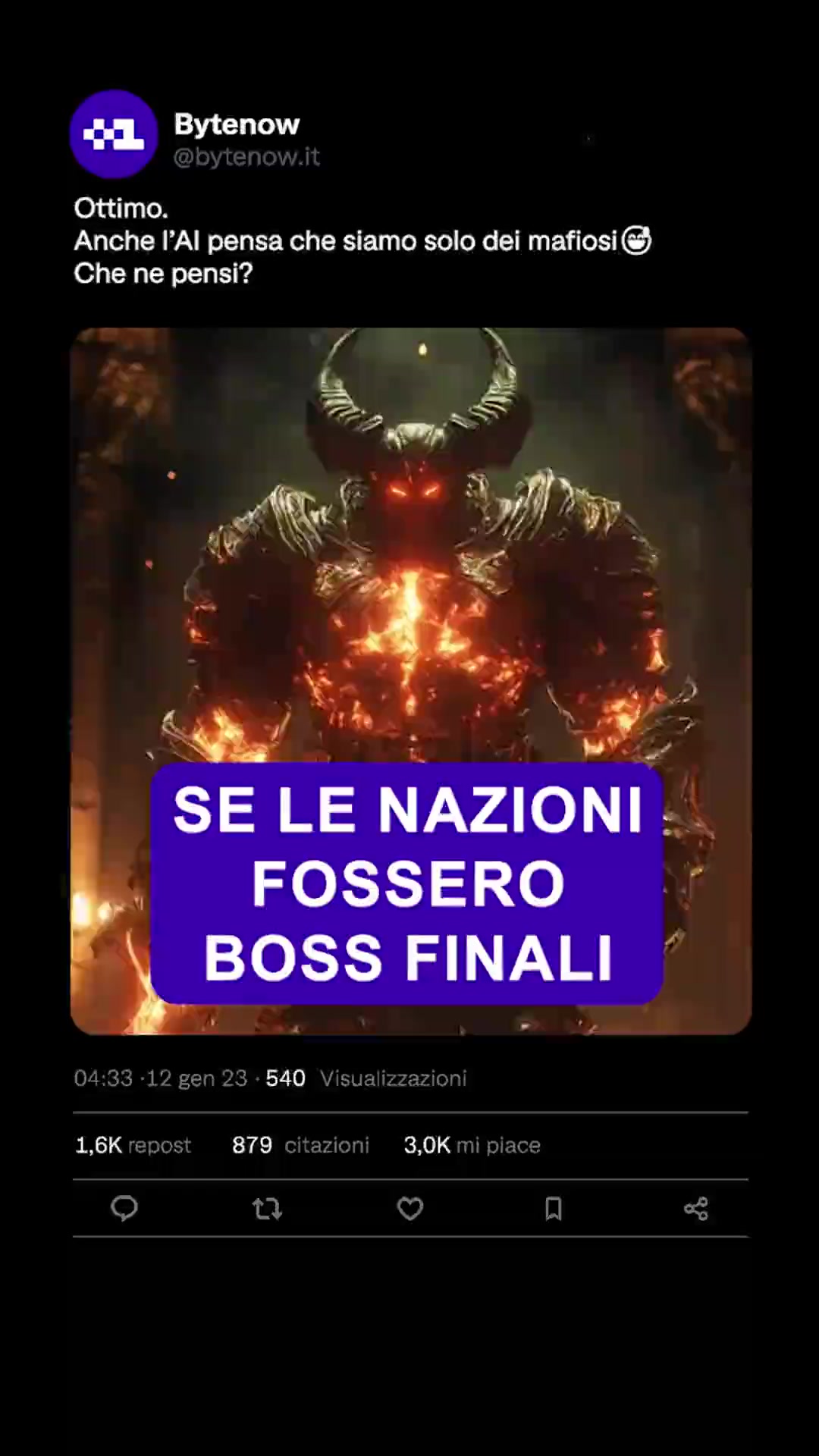 Le nazioni come Boss Finali ⚔️🚩